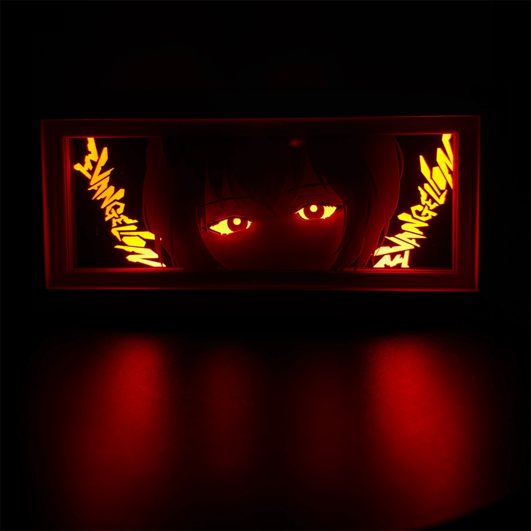 Rei Ayanami 3D LED Shadow Box Lamp - Neon Genesis Evangelion Anime Lightbox