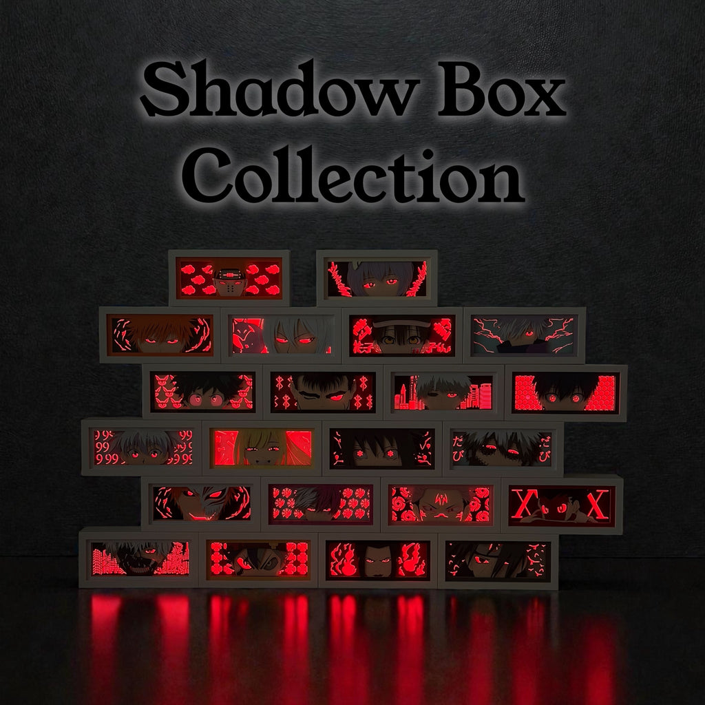 Asta 3D LED Shadow Box Lamp - Black Clover Anime Lightbox