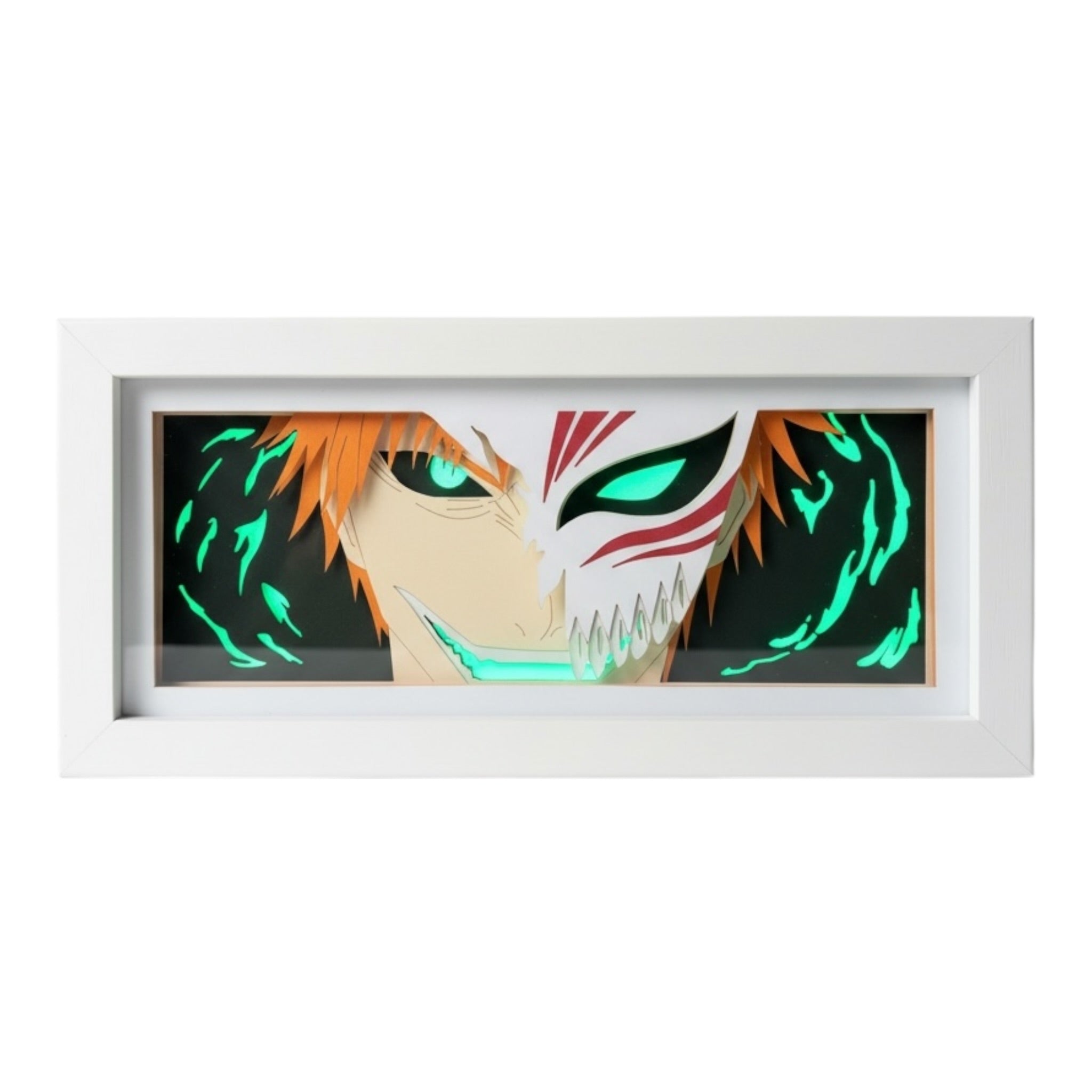 Ichigo Kurosaki (Hollow Mask) 3D LED Shadow Box Lamp - Bleach Anime Lightbox