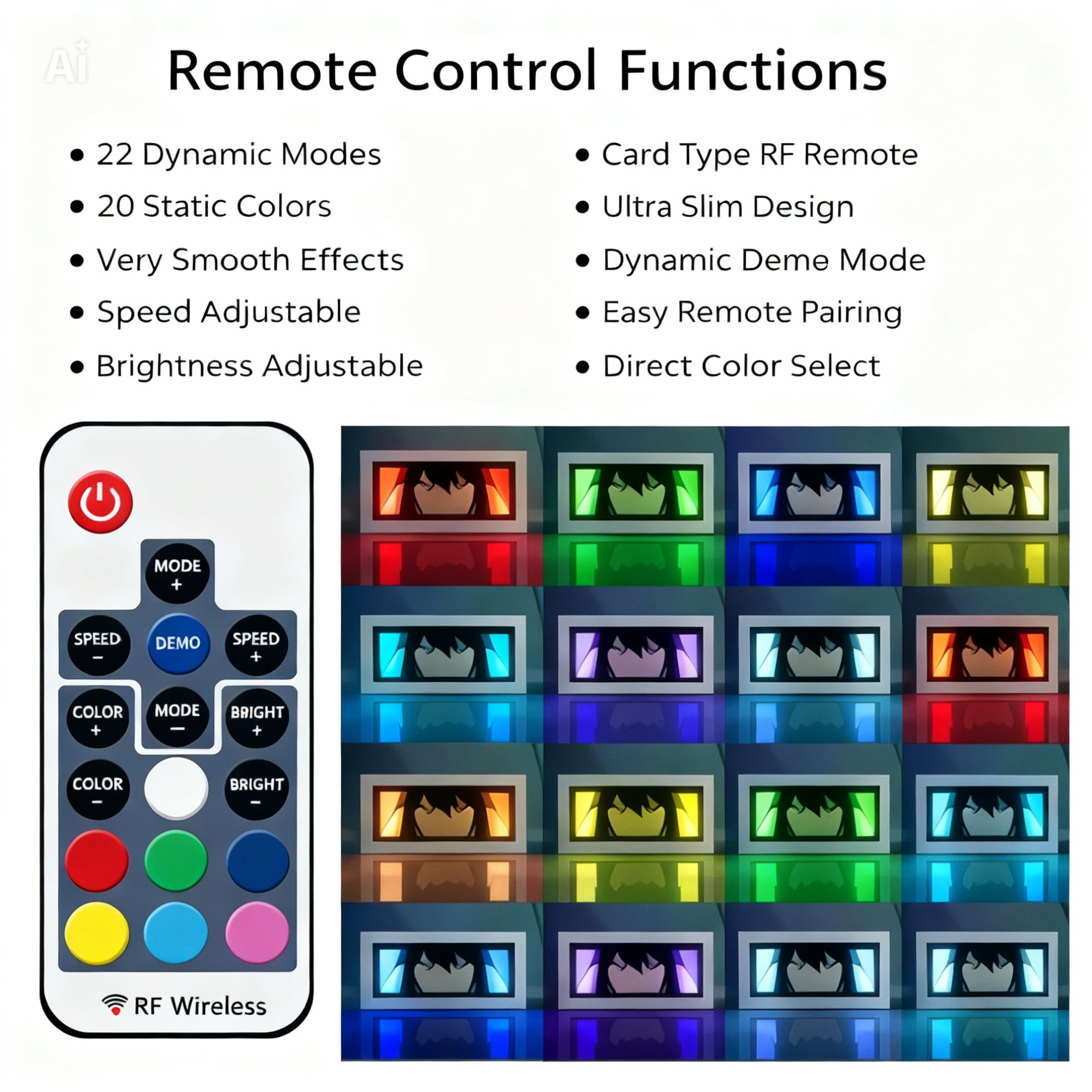 Itachi Uchiha 3D LED Shadow Box Lamp - Naruto Anime Lightbox