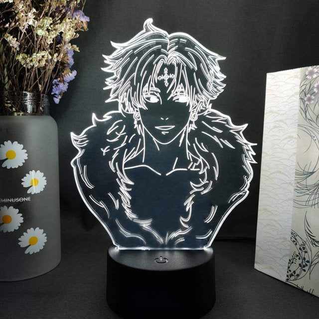 Chrollo Lucilfer 3D LED Illusion Lamp - Hunter x Hunter Phantom Troupe Acrylic Night Light