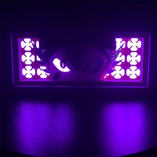 Asta 3D LED Shadow Box Lamp - Black Clover Anime Lightbox