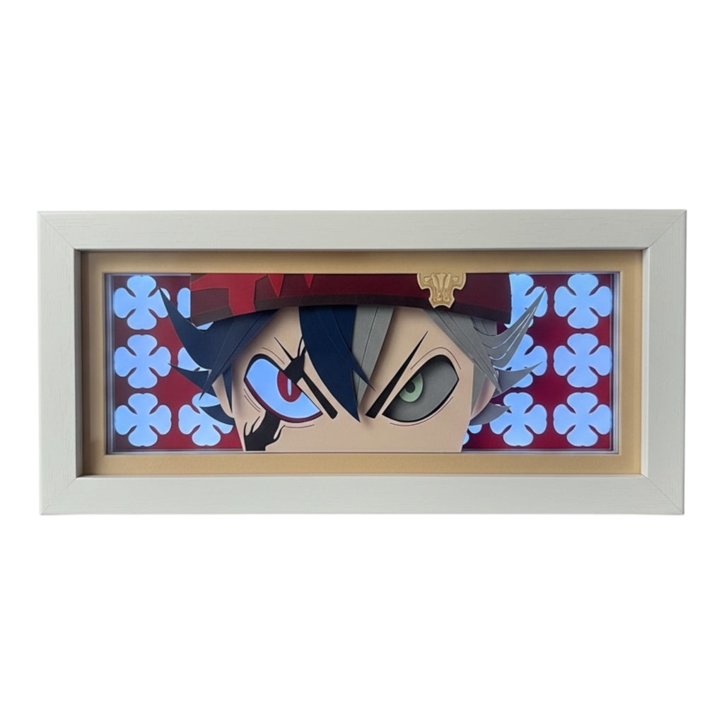 Asta 3D LED Shadow Box Lamp - Black Clover Anime Lightbox