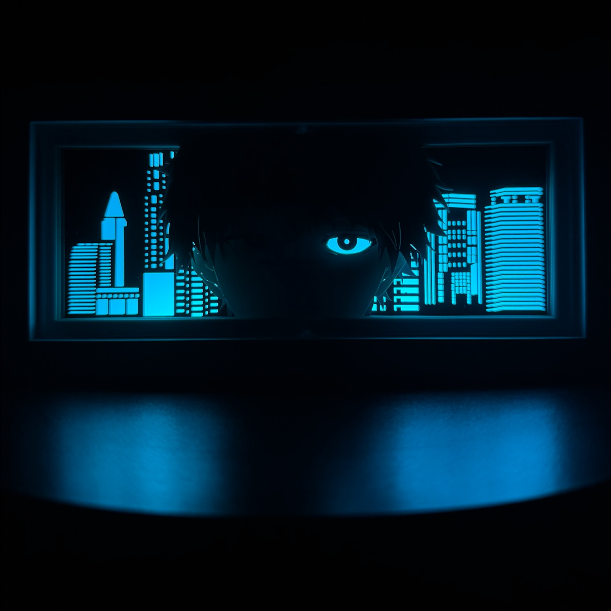 Ken Kaneki 3D LED Shadow Box Lamp - Tokyo Ghoul Anime Lightbox