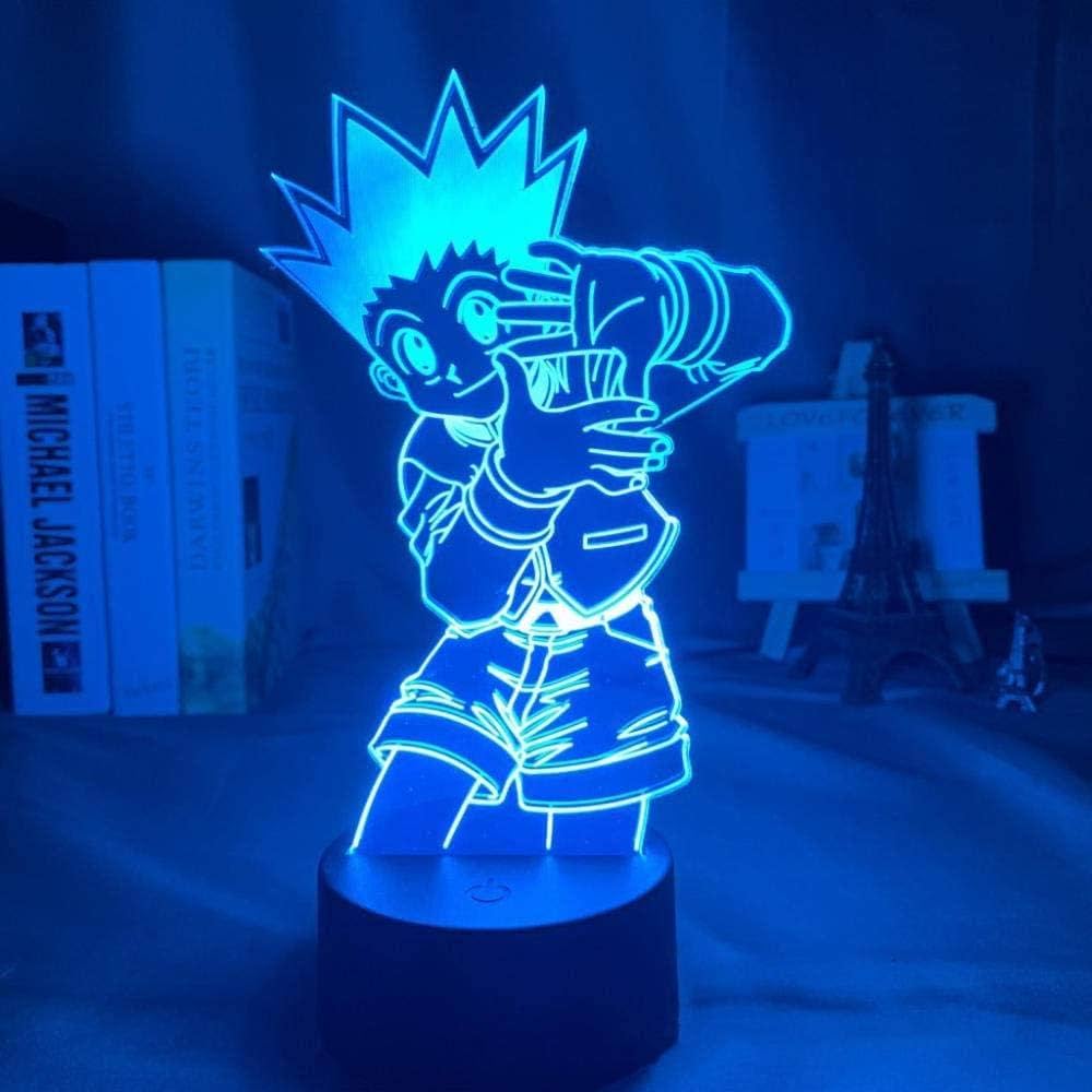 Gon Freecss (Classic Pose) 3D LED Illusion Lamp - Hunter x Hunter Anime Night Light