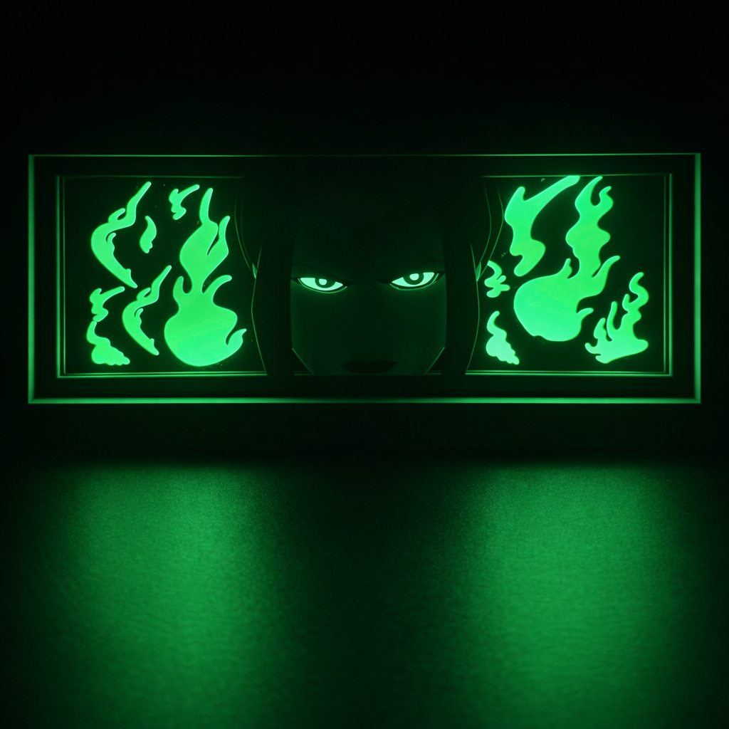 Azula 3D LED Shadow Box Lamp - Avatar: The Last Airbender Anime Lightbox
