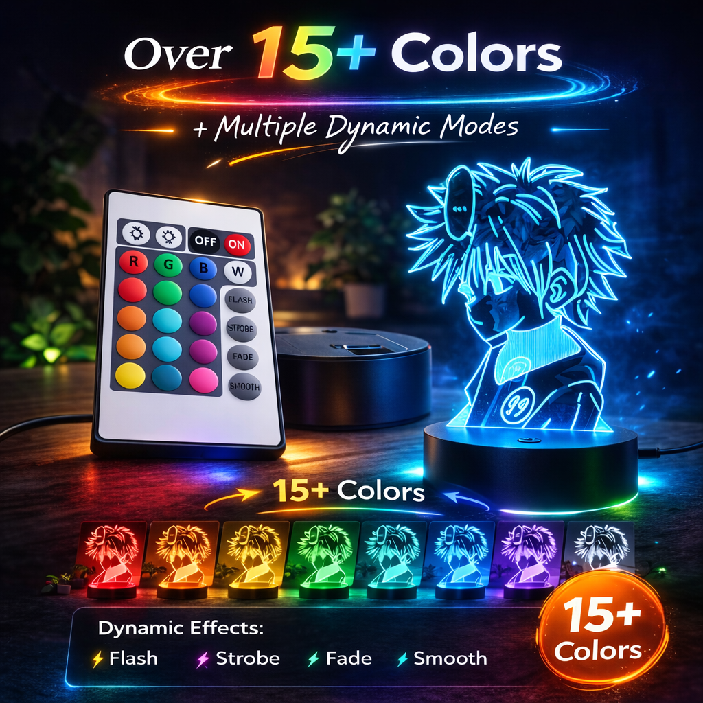 Escanor 3D LED Illusion Lamp - Seven Deadly Sins Acrylic Night Light