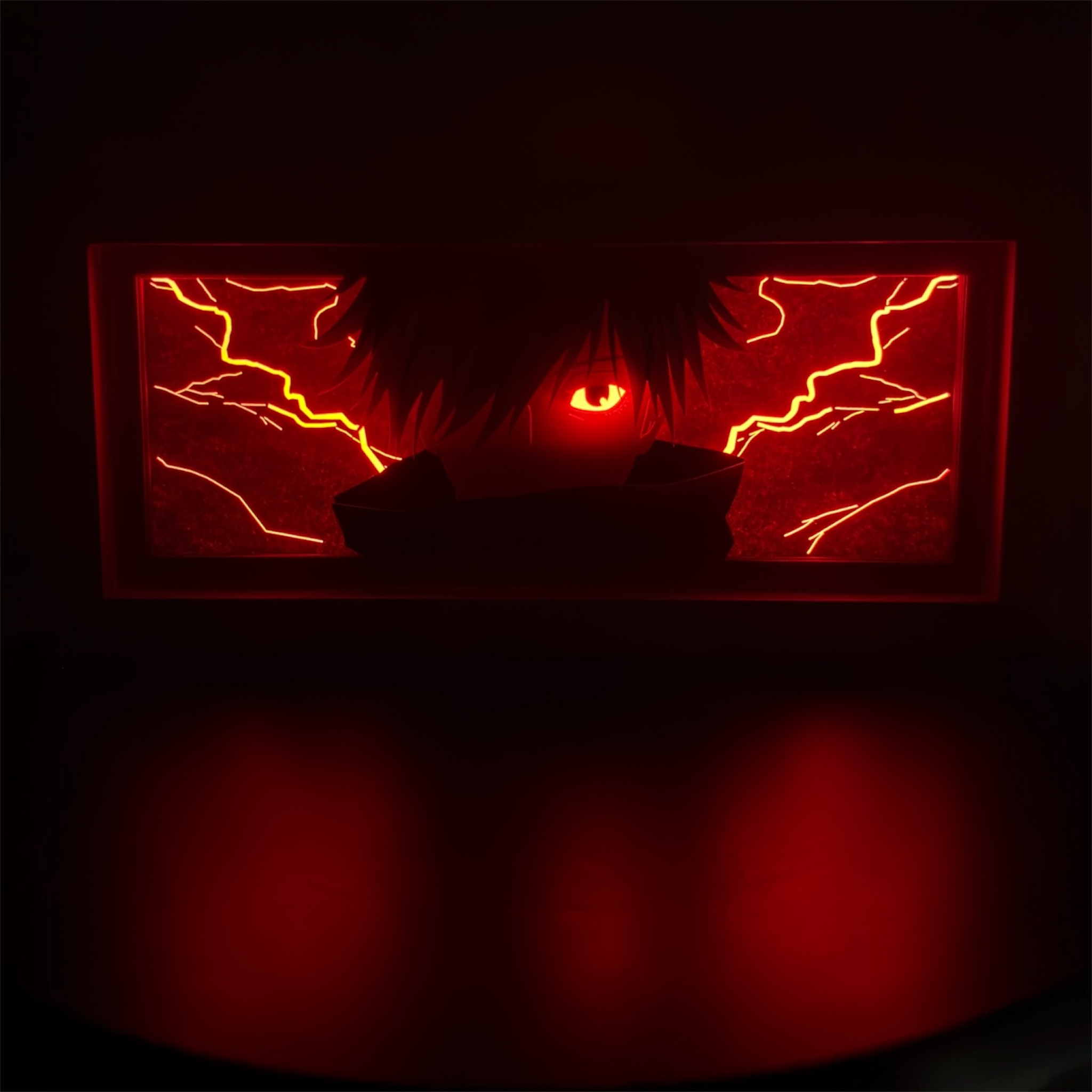 Satoru Gojo 3D LED Shadow Box Lamp - Jujutsu Kaisen Anime Lightbox