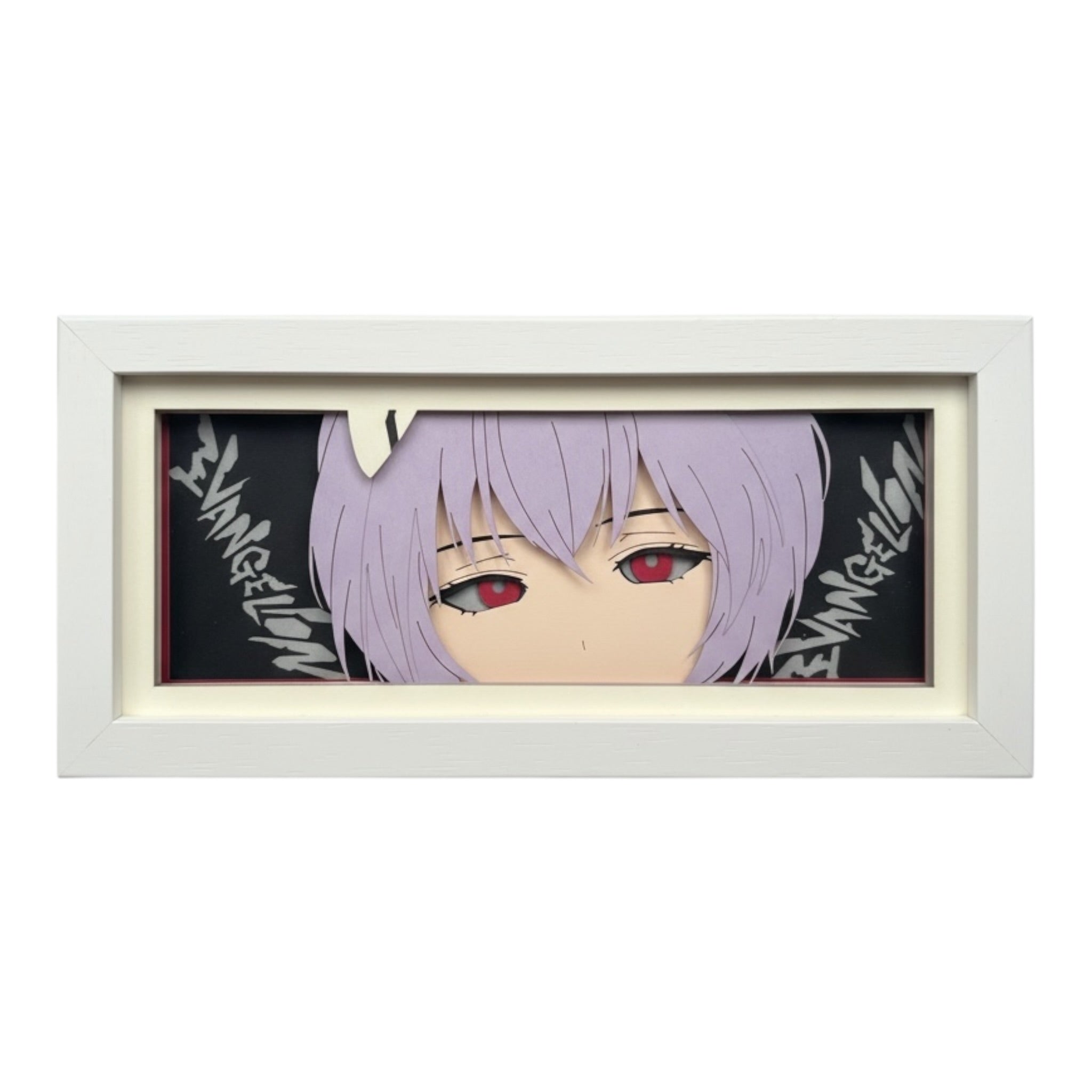 Rei Ayanami 3D LED Shadow Box Lamp - Neon Genesis Evangelion Anime Lightbox