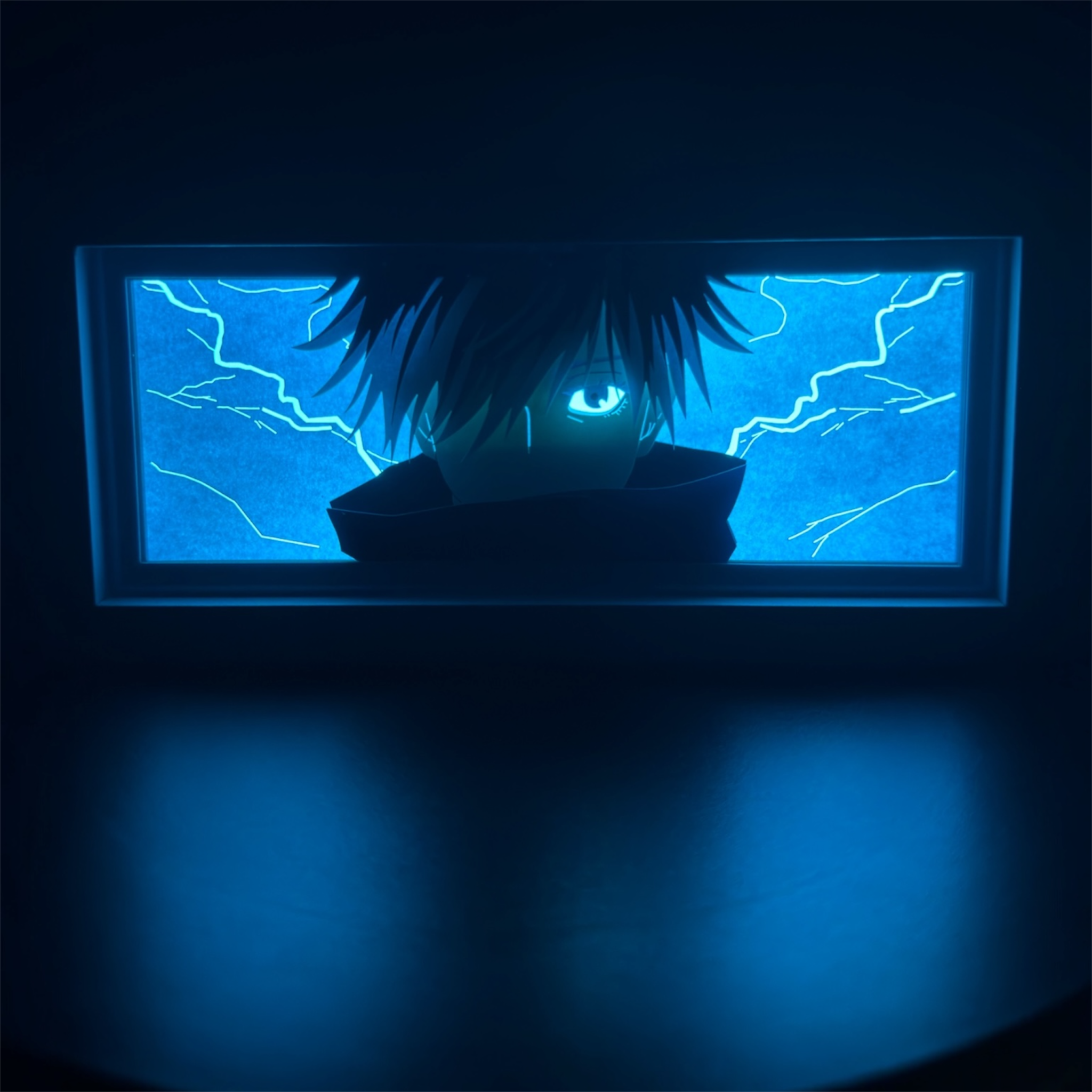 Satoru Gojo 3D LED Shadow Box Lamp - Jujutsu Kaisen Anime Lightbox