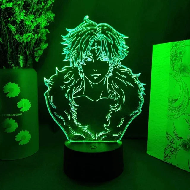 Chrollo Lucilfer 3D LED Illusion Lamp - Hunter x Hunter Phantom Troupe Acrylic Night Light