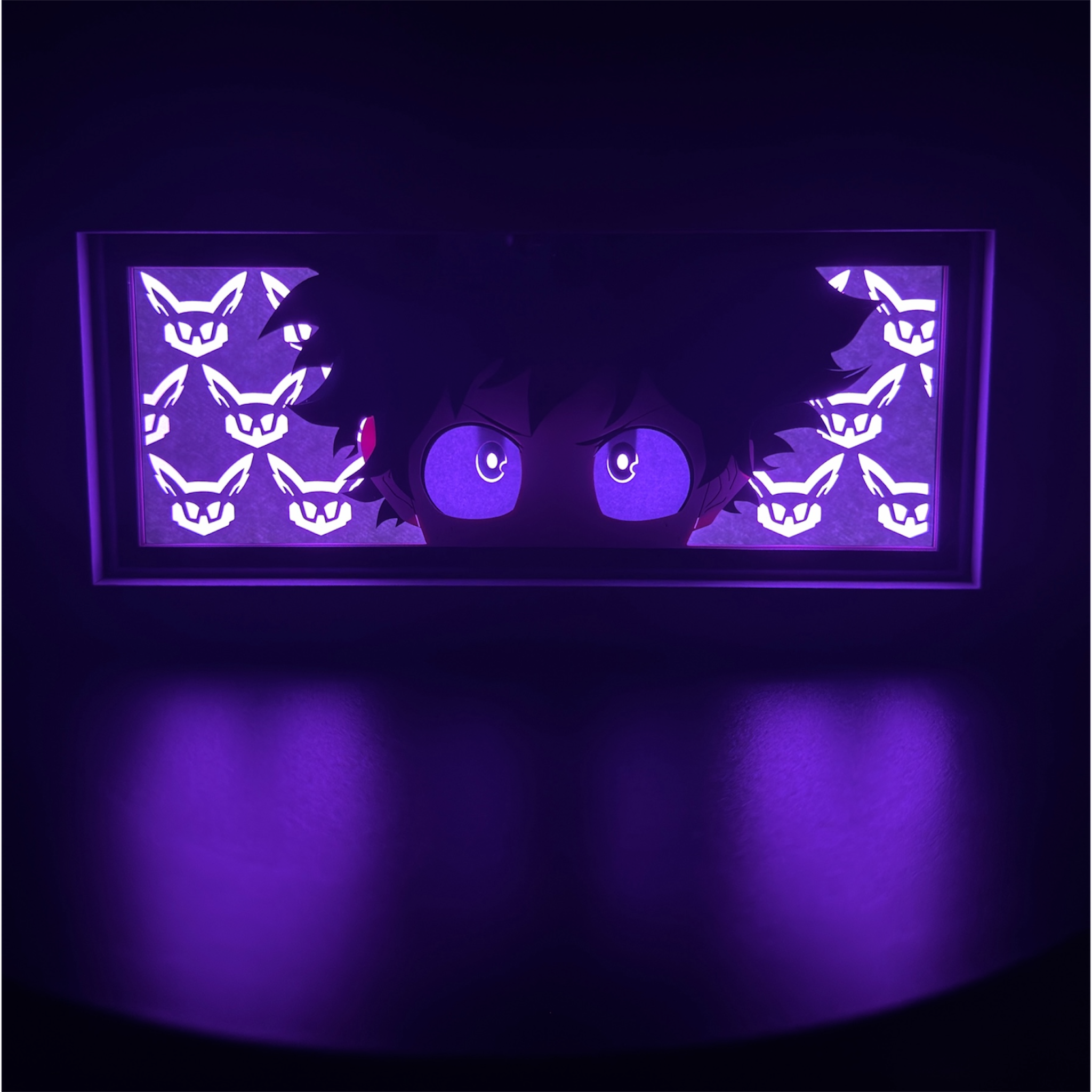 Izuku Midoriya 3D LED Shadow Box Lamp - My Hero Academia Anime Lightbox