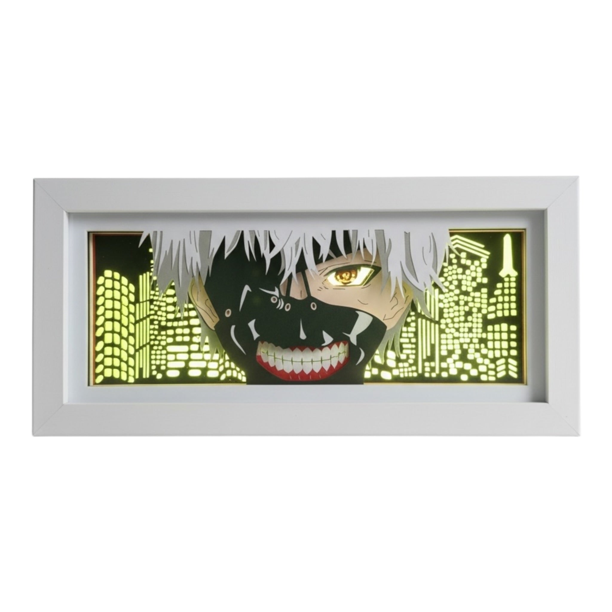 Ken Kaneki (Masked) 3D LED Shadow Box Lamp - Tokyo Ghoul Anime Lightbox