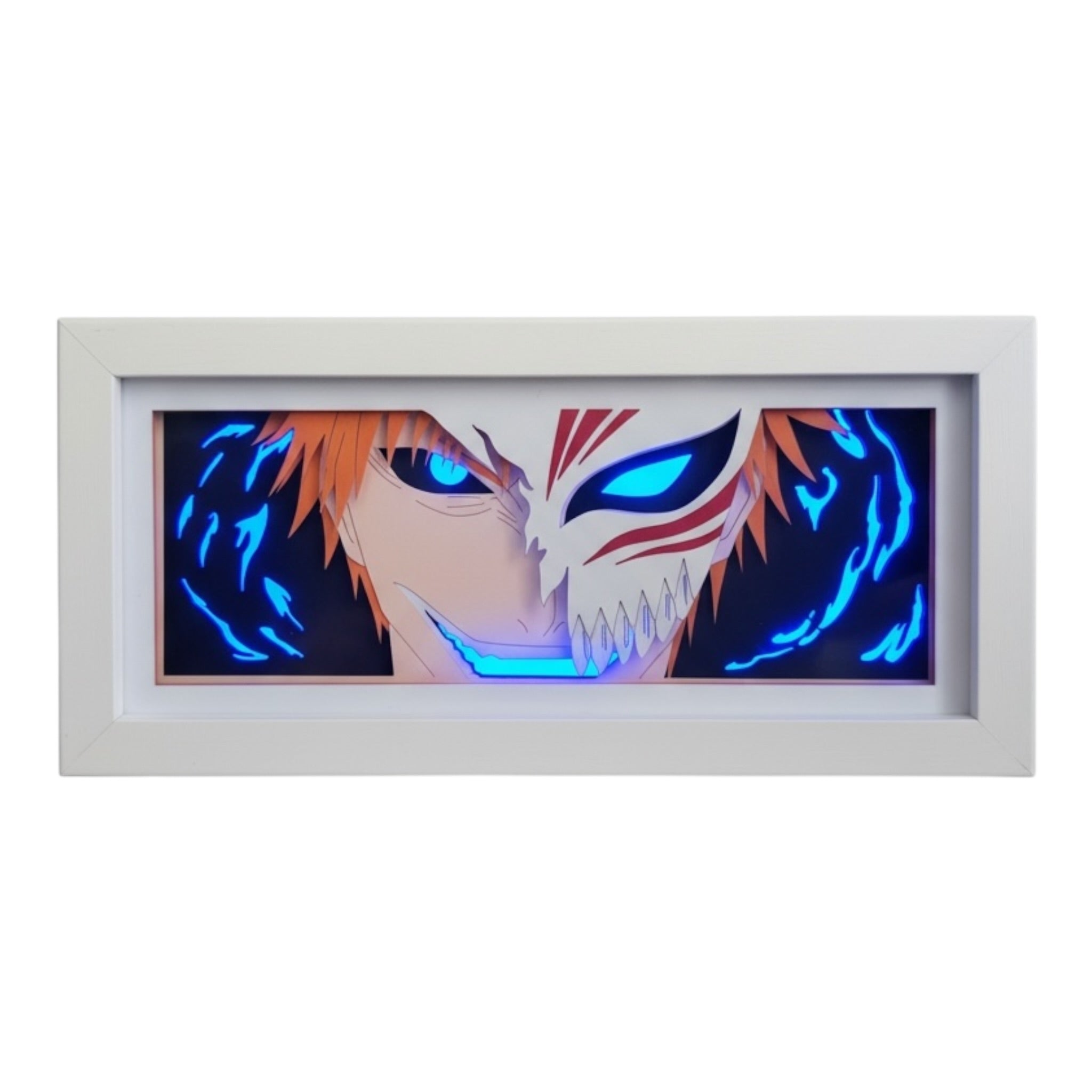 Ichigo Kurosaki (Hollow Mask) 3D LED Shadow Box Lamp - Bleach Anime Lightbox