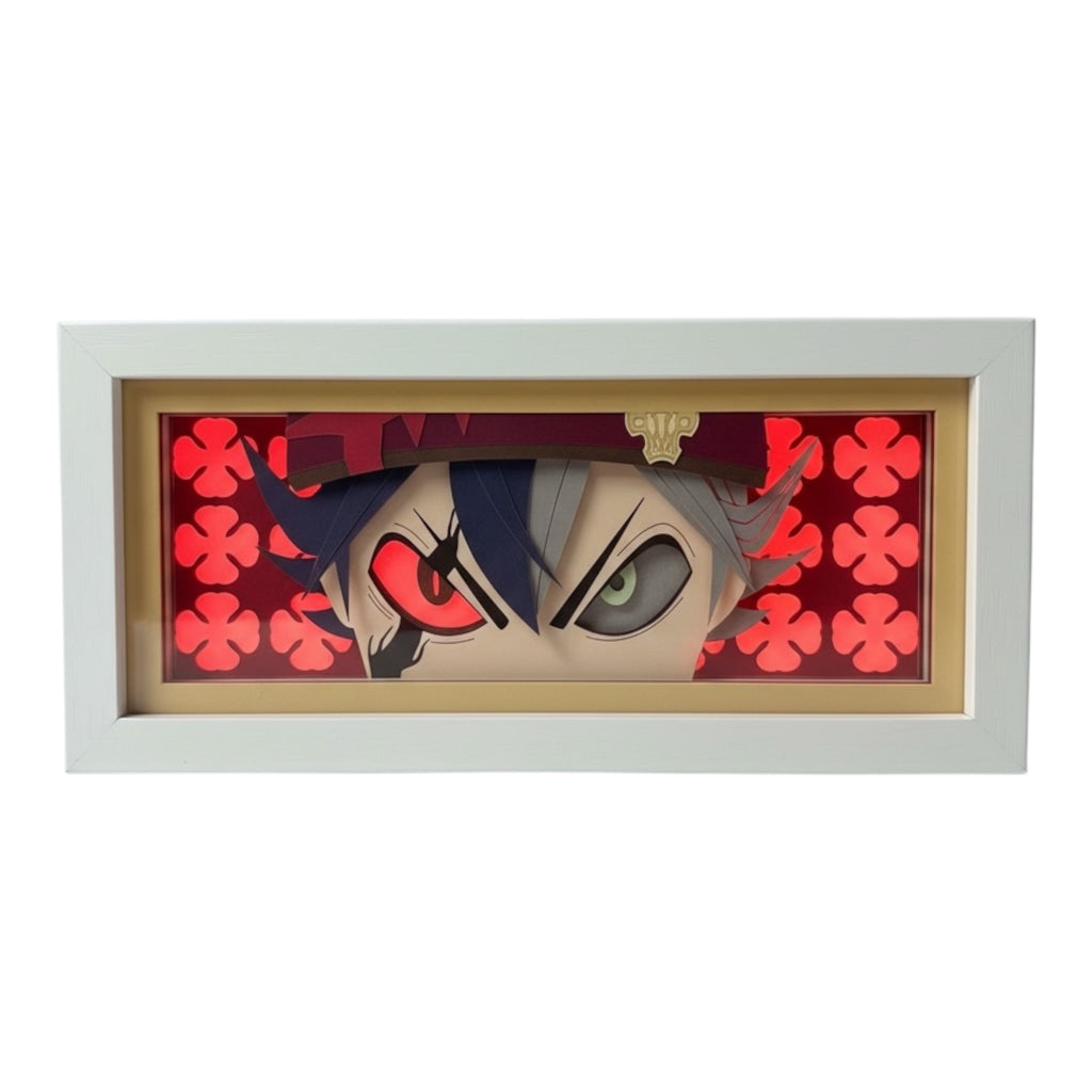 Asta 3D LED Shadow Box Lamp - Black Clover Anime Lightbox