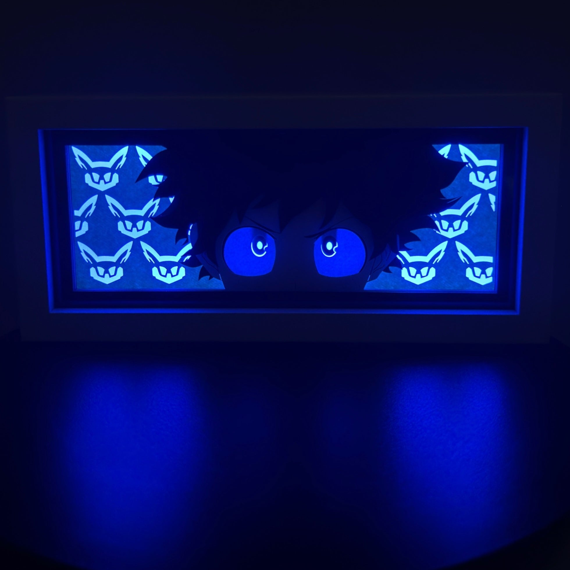 Izuku Midoriya 3D LED Shadow Box Lamp - My Hero Academia Anime Lightbox