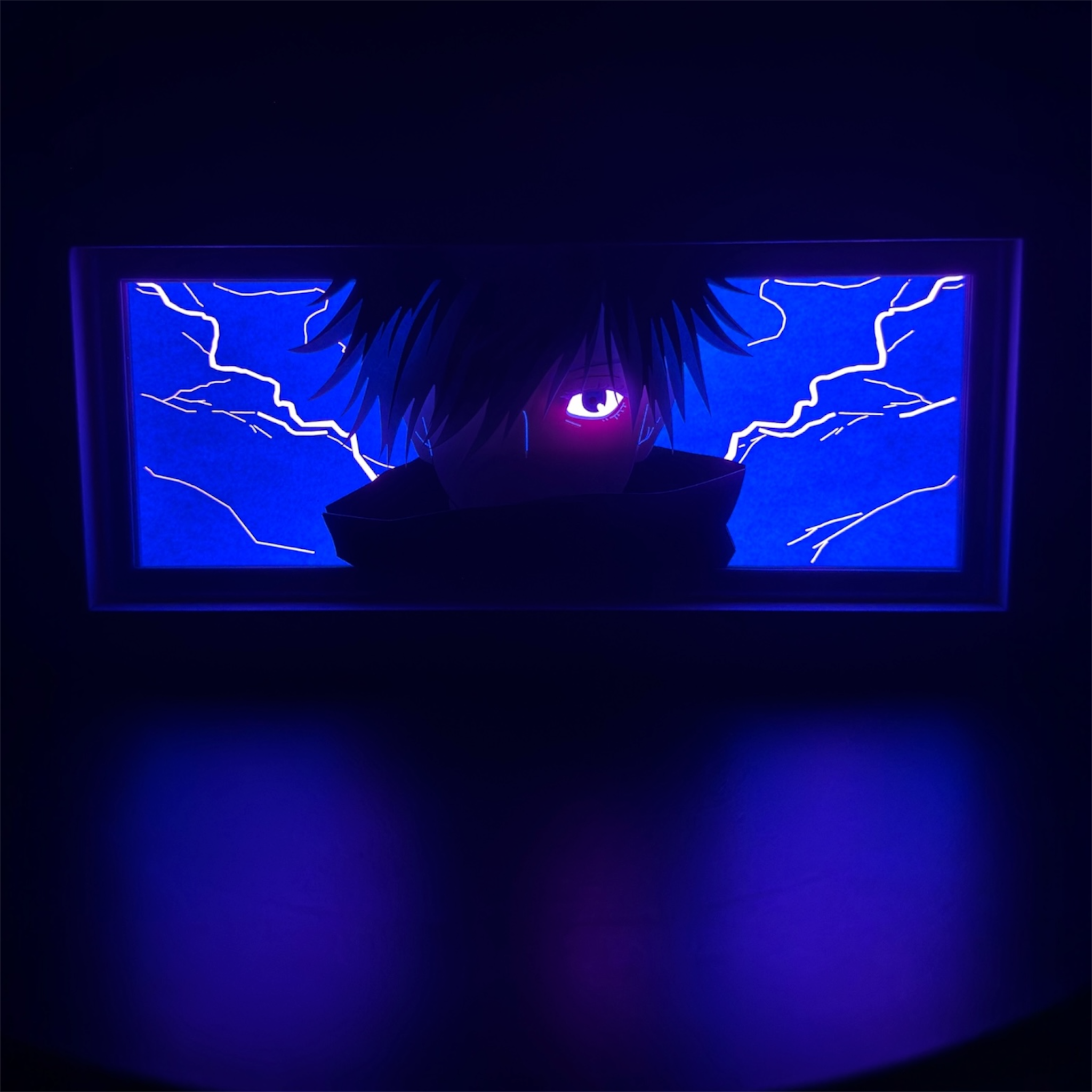 Satoru Gojo 3D LED Shadow Box Lamp - Jujutsu Kaisen Anime Lightbox