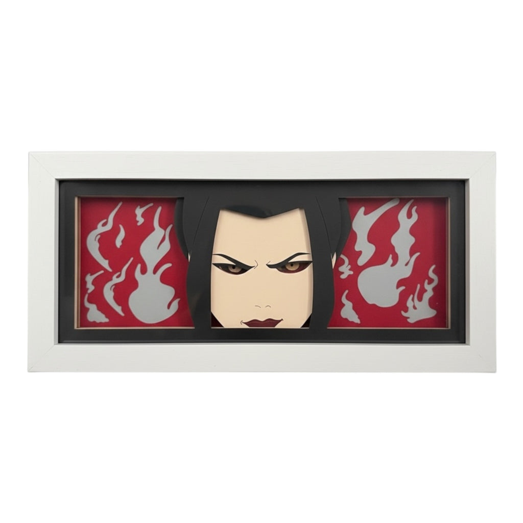 Azula 3D LED Shadow Box Lamp - Avatar: The Last Airbender Anime Lightbox