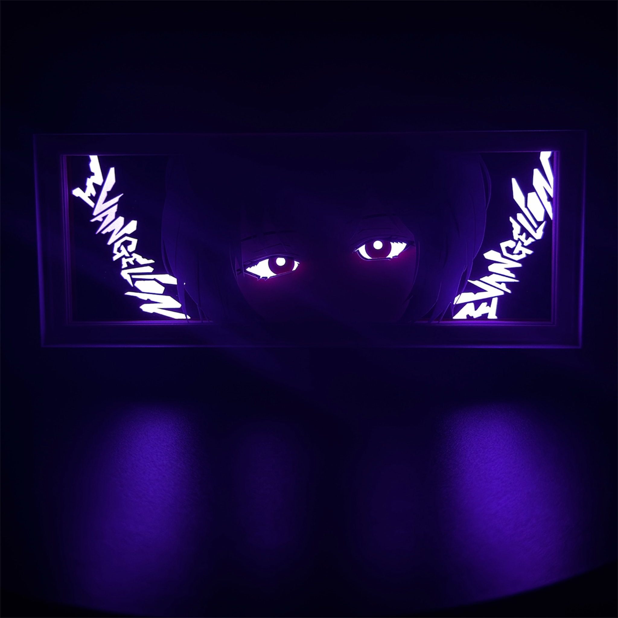 Rei Ayanami 3D LED Shadow Box Lamp - Neon Genesis Evangelion Anime Lightbox