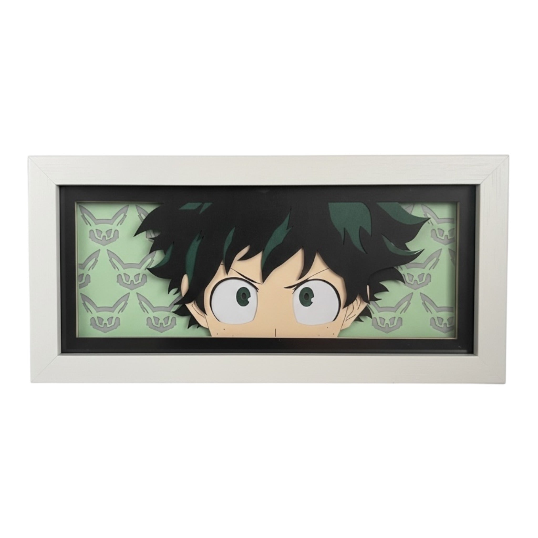 Izuku Midoriya 3D LED Shadow Box Lamp - My Hero Academia Anime Lightbox