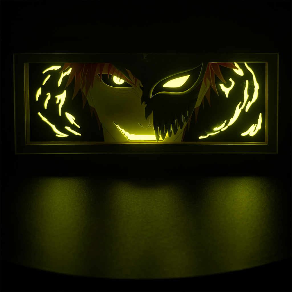 Ichigo Kurosaki (Hollow Mask) 3D LED Shadow Box Lamp - Bleach Anime Lightbox