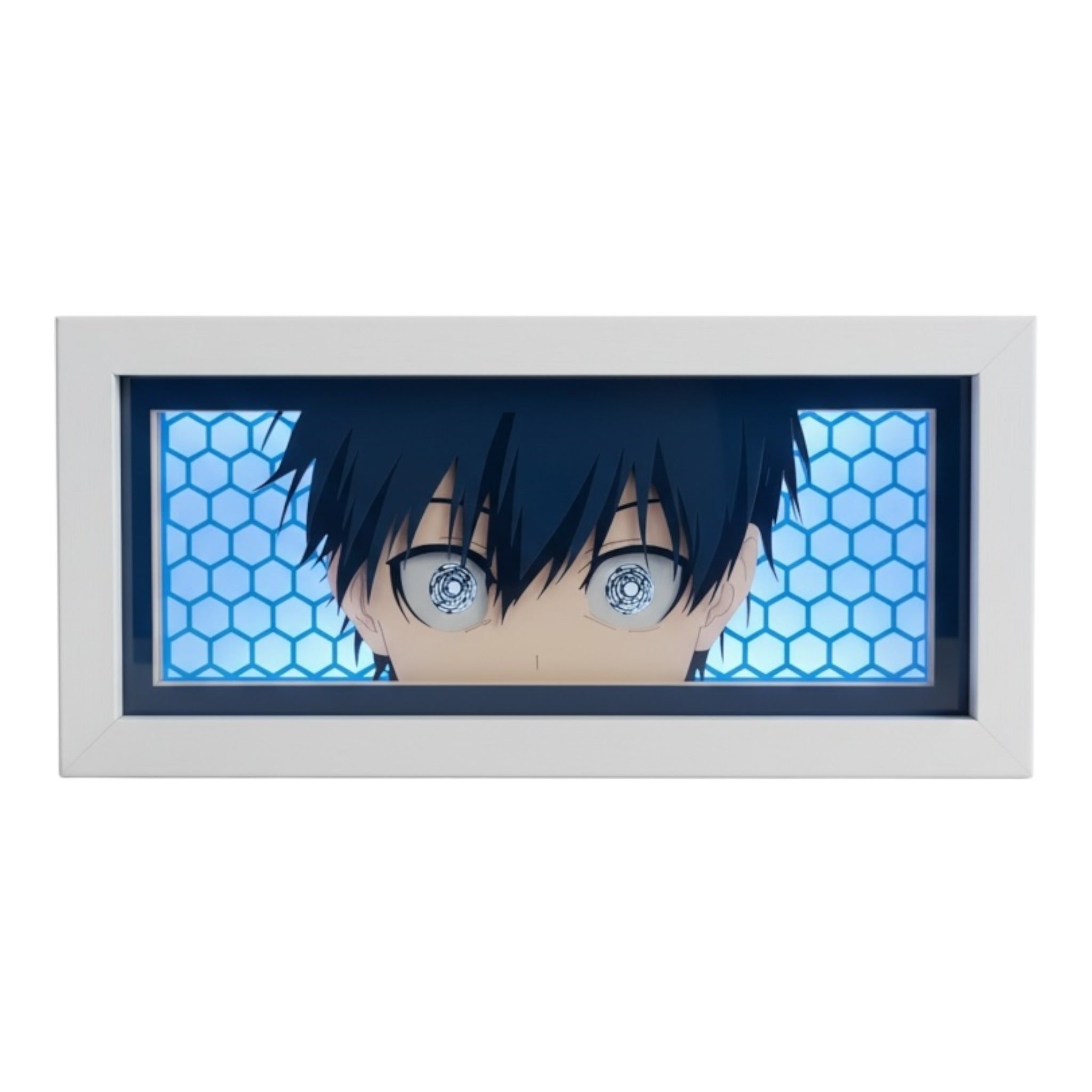 Isagi Yoichi 3D LED Shadow Box Lamp - Blue Lock Anime Lightbox