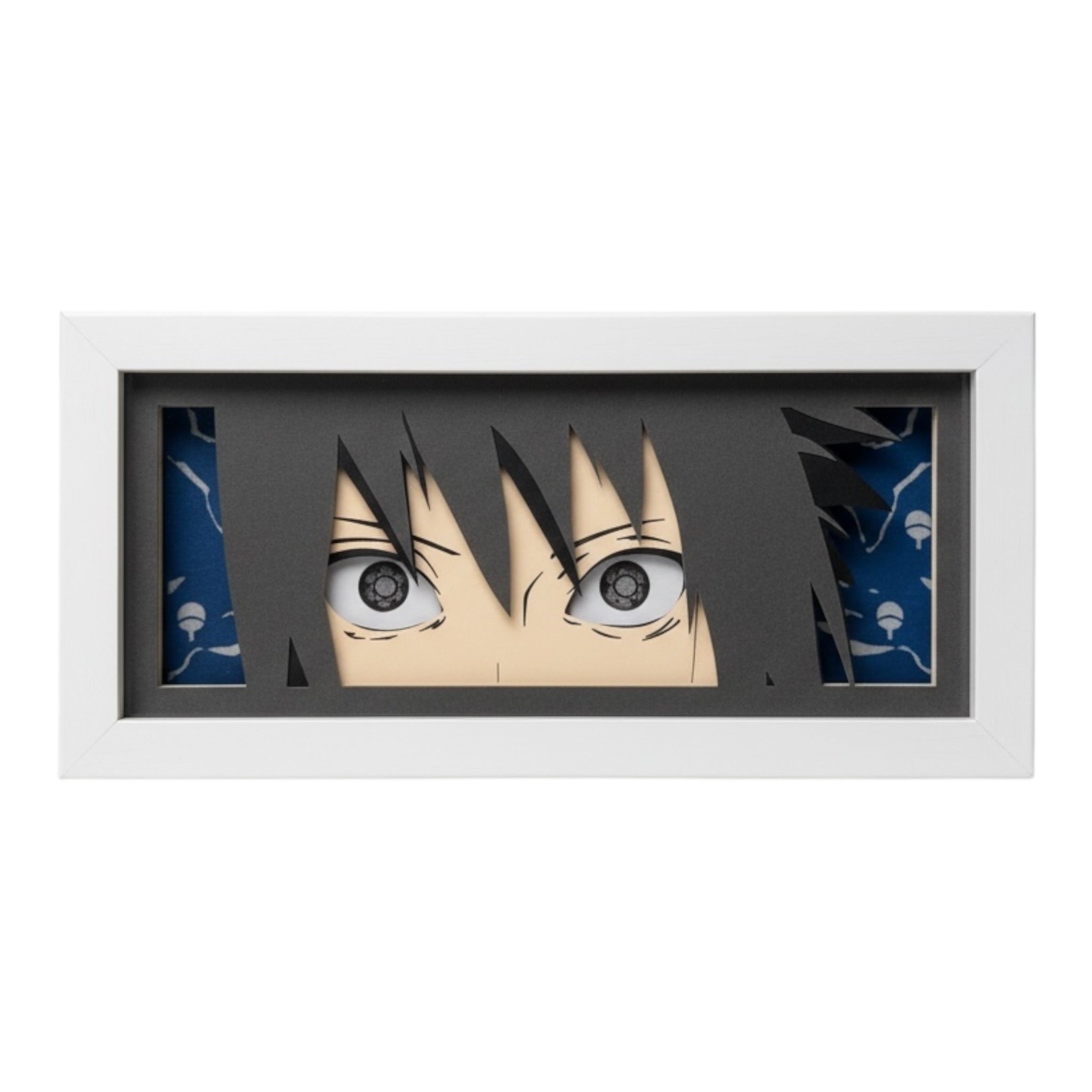Sasuke Uchiha (Mangekyō Sharingan) 3D LED Shadow Box Lamp - Naruto Anime Lightbox