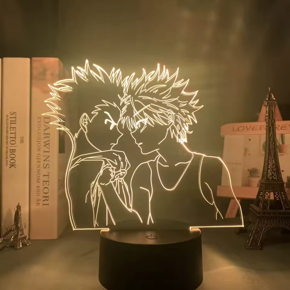Hisoka Morow (Magician’s Trick) 3D LED Illusion Lamp - Hunter x Hunter Phantom Troupe Night Light