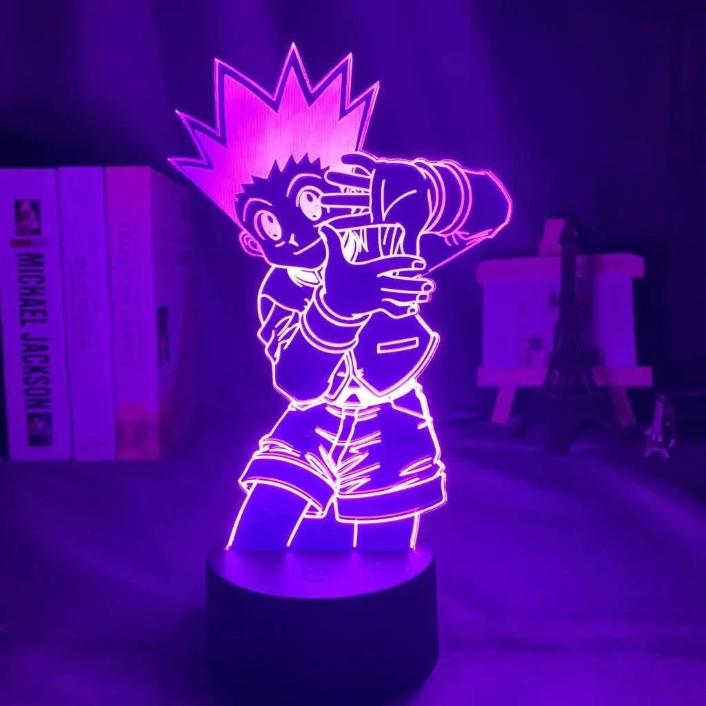 Gon Freecss (Classic Pose) 3D LED Illusion Lamp - Hunter x Hunter Anime Night Light