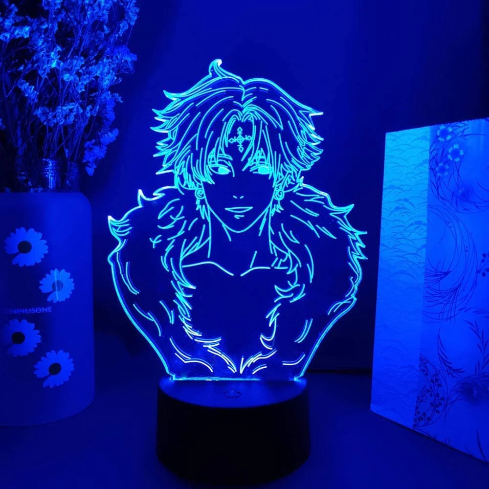 Chrollo Lucilfer 3D LED Illusion Lamp - Hunter x Hunter Phantom Troupe Acrylic Night Light