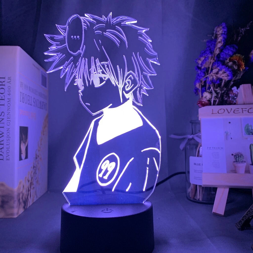 Killua Zoldyck (#99 Hunter Exam) 3D LED Illusion Lamp - Hunter x Hunter Acrylic Night Light