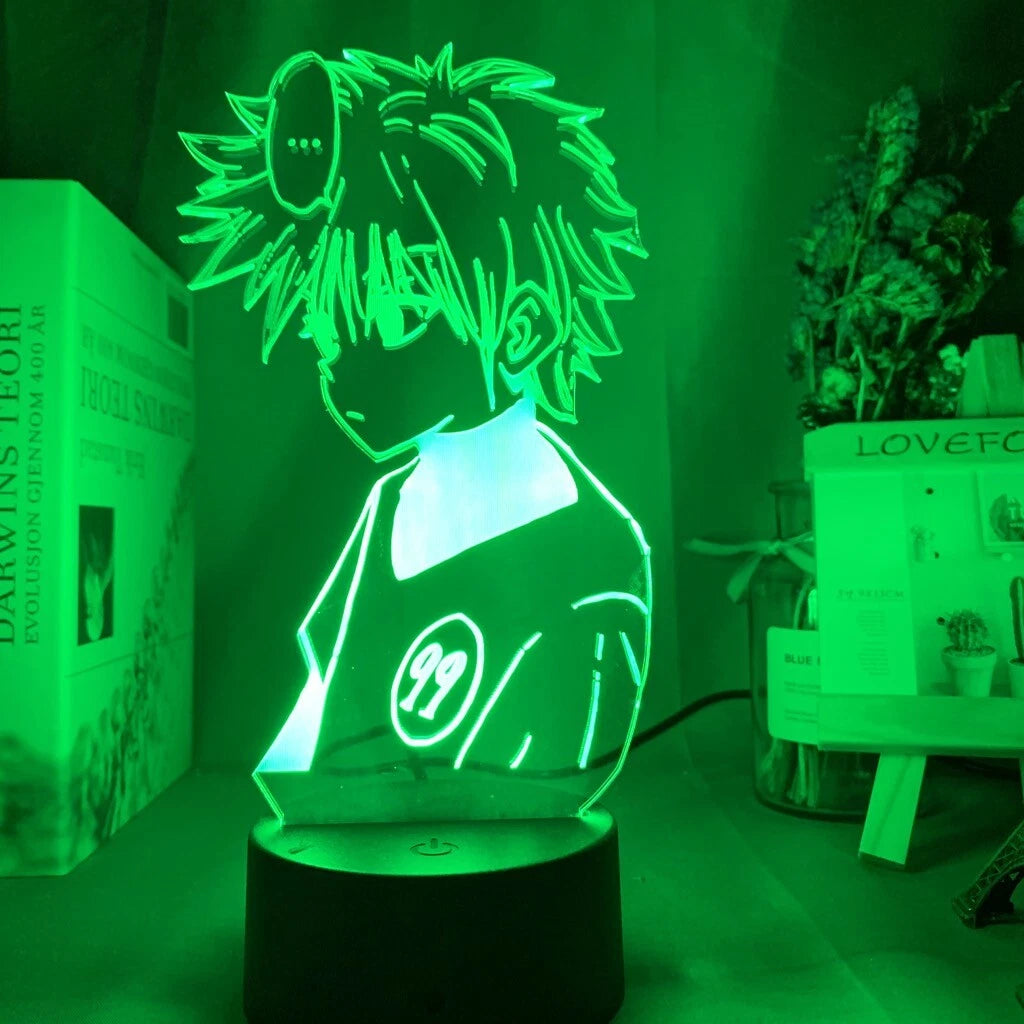 Killua Zoldyck (#99 Hunter Exam) 3D LED Illusion Lamp - Hunter x Hunter Acrylic Night Light